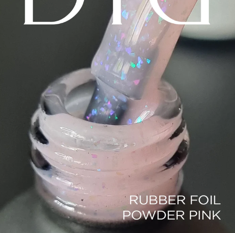 Base semipermanente, TPO free, Rubber foil, powder pink, Didier Lab, 10ml