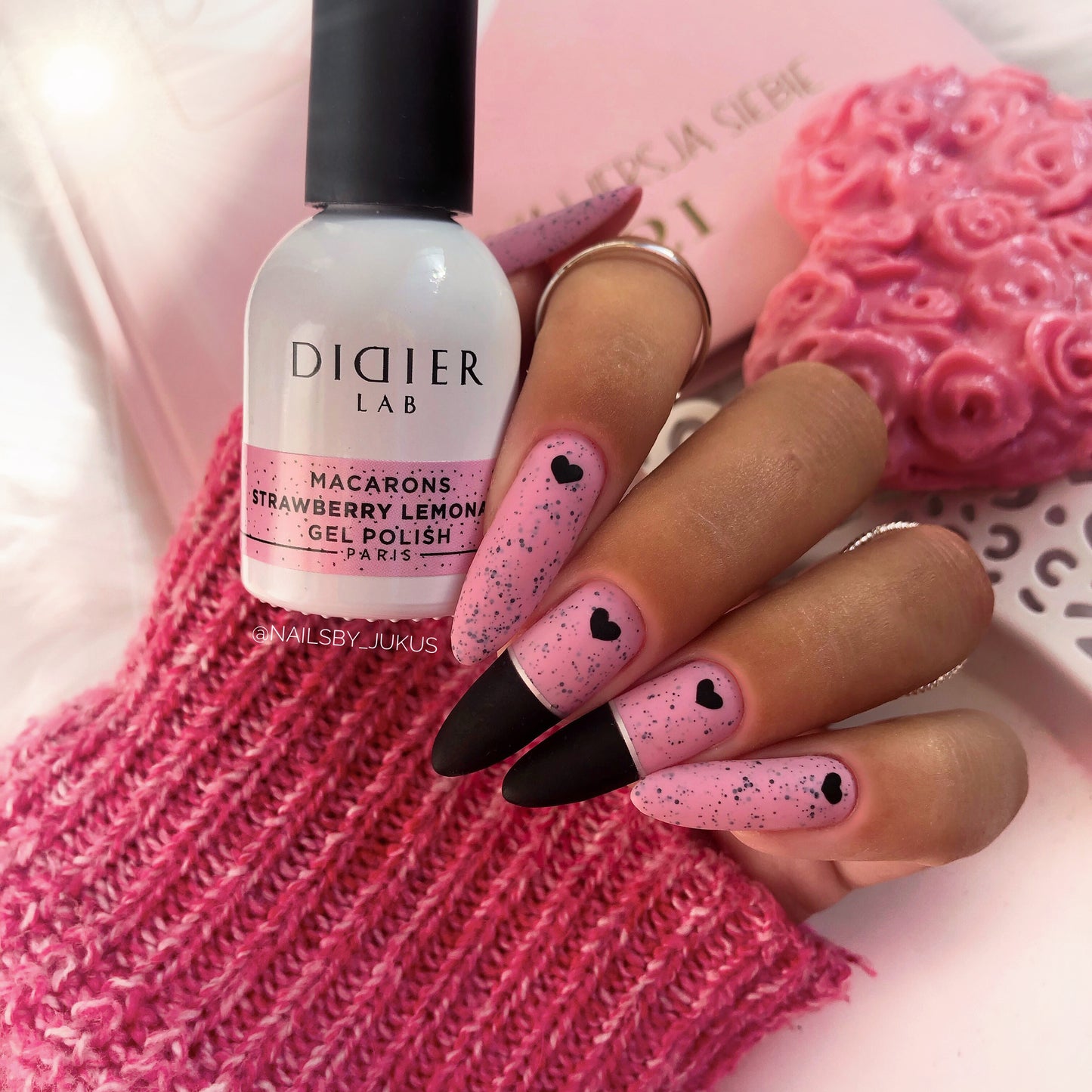 Smalto semipermanente, Macarons, Strawberry Lemonade, HEMA & TPO free, Didier Lab, 10ml