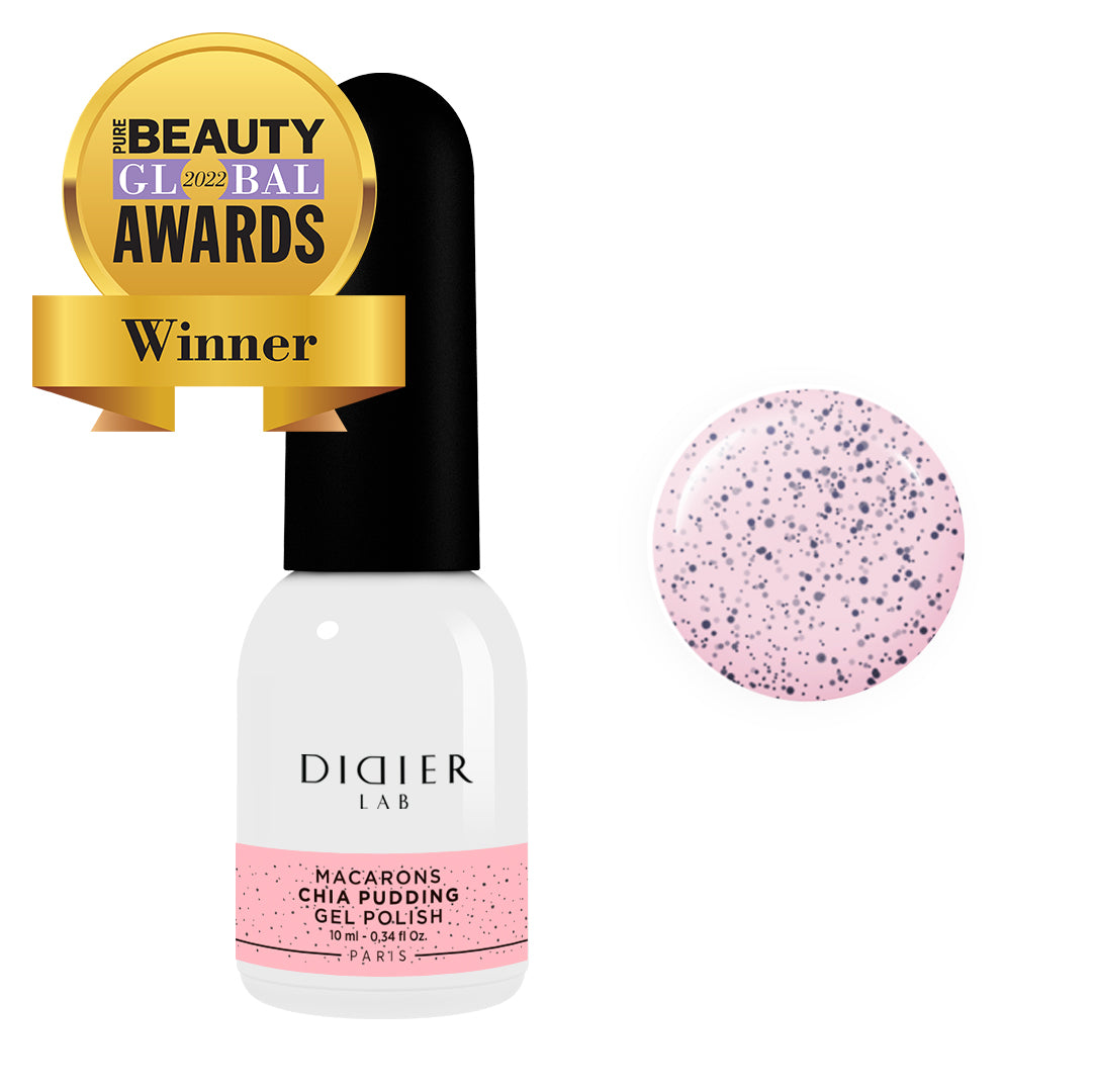 Smalto semipermanente, Macarons, Chia Pudding, Didier Lab, 10ml