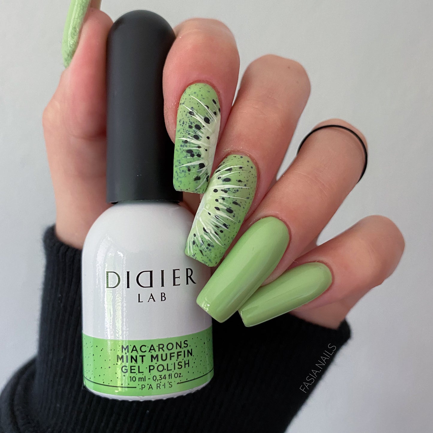 Smalto semipermanente, Macarons, Mint Muffin, Didier Lab, 10ml