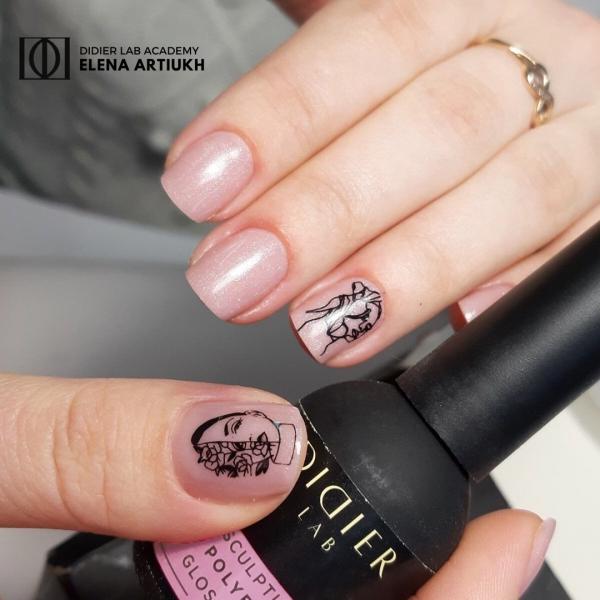 Sculpture Polybase, HEMA & TPO free, Glossy pink, Didier Lab, 10ml