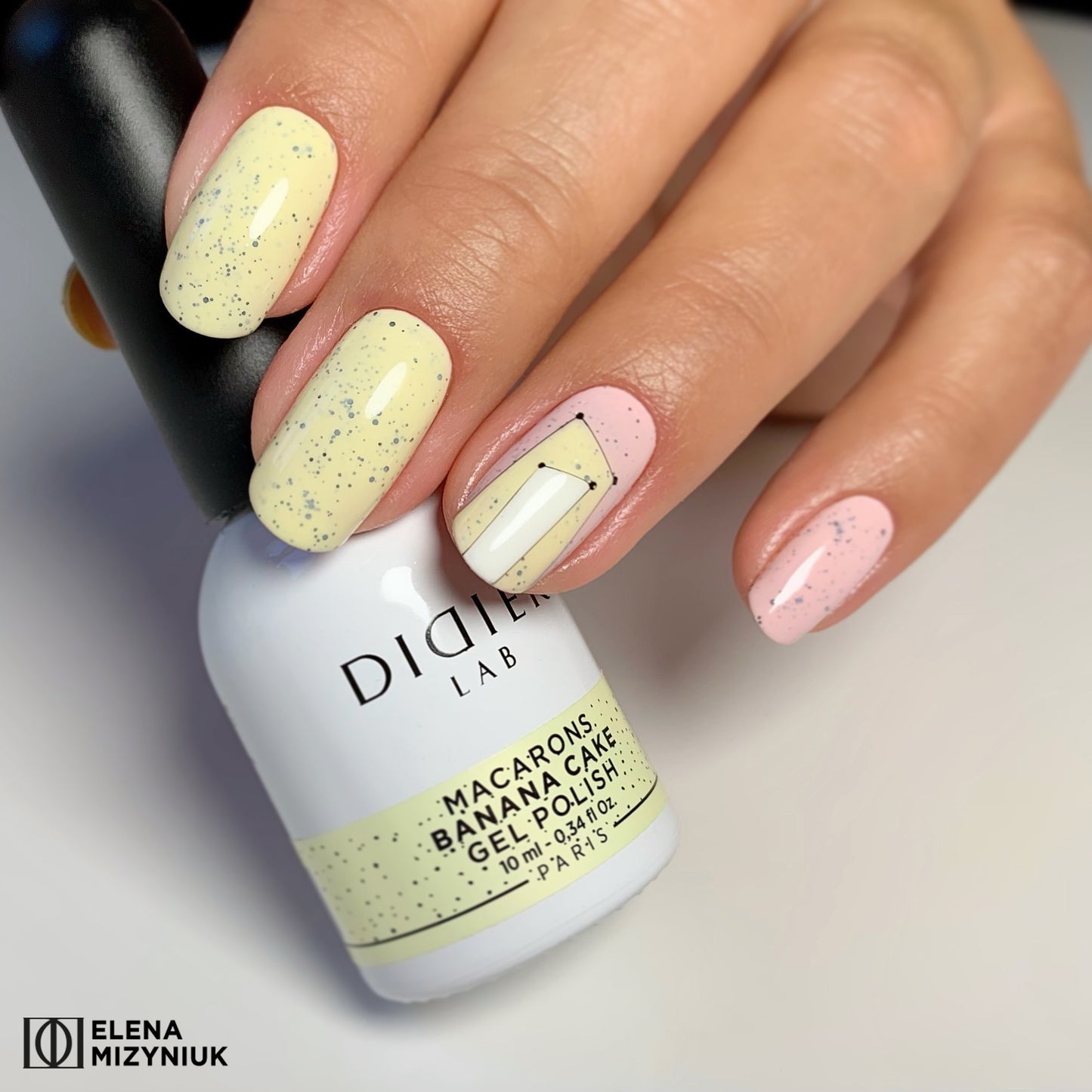 Smalto semipermanente, Macarons, TPO & HEMA free, Banana Cake, Didier Lab, 10ml