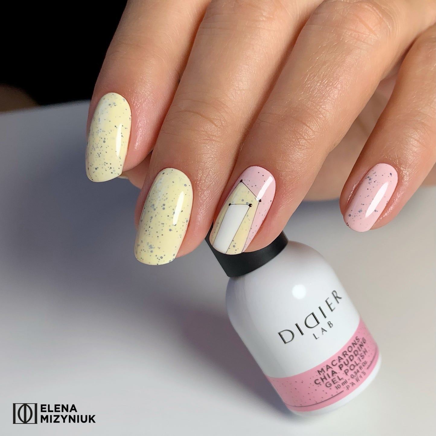Smalto semipermanente, Macarons, Chia Pudding, Didier Lab, 10ml