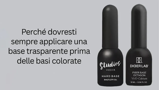 Perché applicare una base trasparente prima del colore
