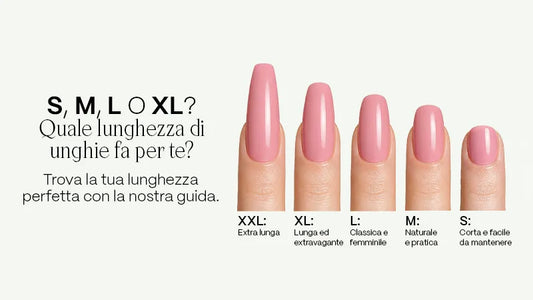 Lunghezza unghie: quale scegliere? Guida da S a XL