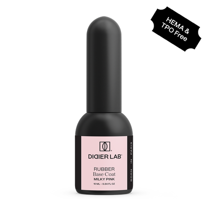 Base semipermanente, Rubber, milky pink, TPO & HEMA free, Didier Lab, 10ml