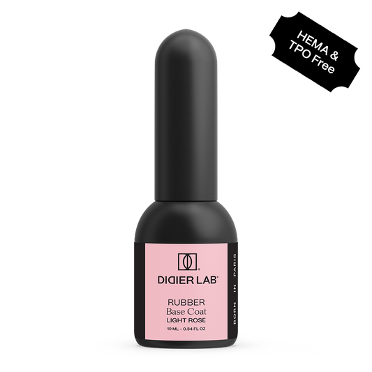 Base semipermanente, Rubber, light rose, TPO & HEMA free, Didier Lab, 10ml