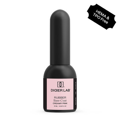 Base semipermanente, Rubber, creamy pink, TPO & HEMA free, Didier Lab, 10ml