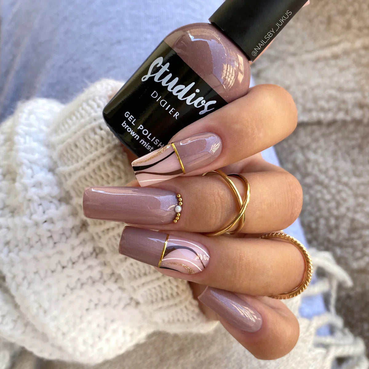 Smalto semipermanente, Studios, TPO & HEMA free, brown mist, Didier Lab, 8ml