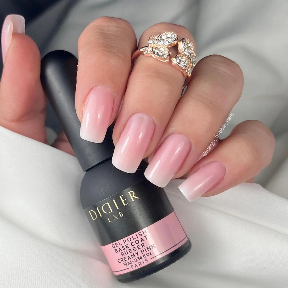 Base semipermanente, Rubber, creamy pink, TPO & HEMA free, Didier Lab, 10ml