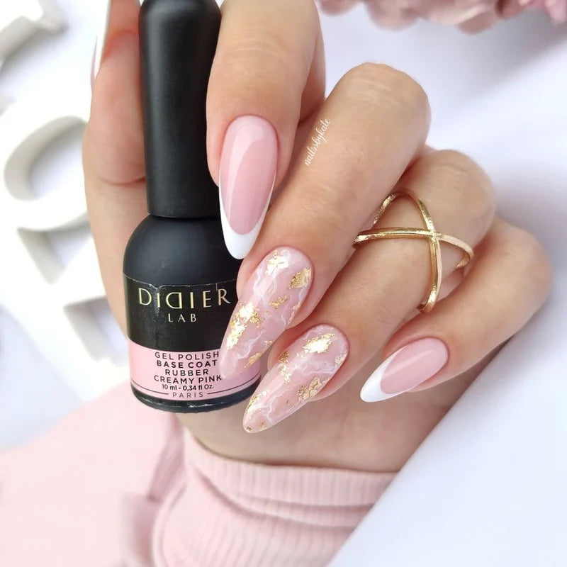 Base semipermanente, Rubber, creamy pink, TPO & HEMA free, Didier Lab, 10ml