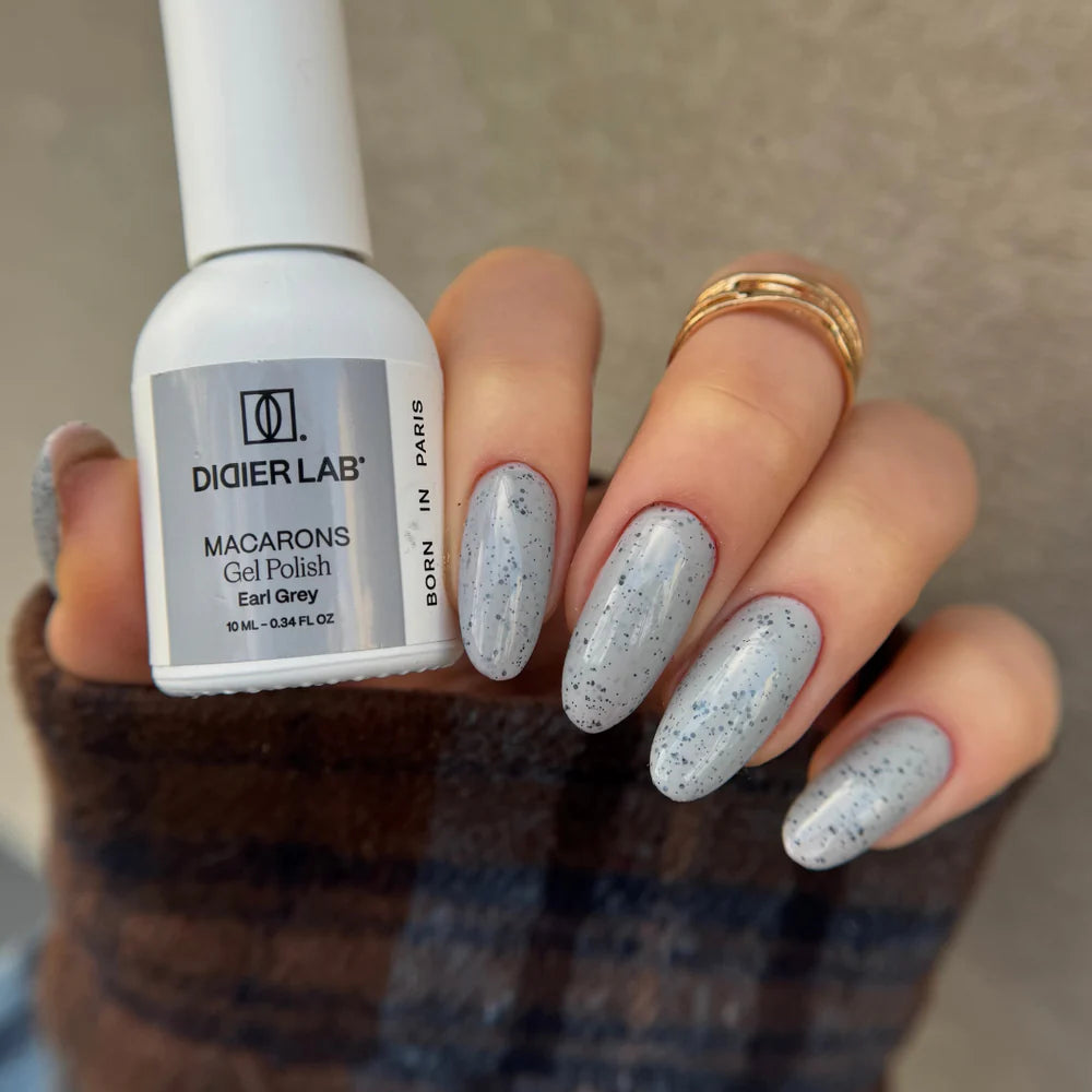 Smalto semipermanente, Macarons, Earl Grey, TPO & HEMA free, Didier Lab, 10ml