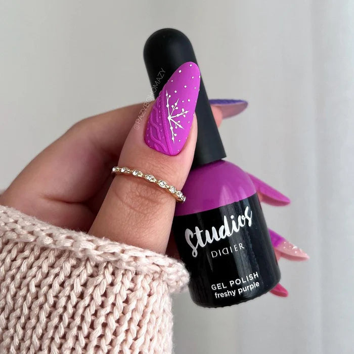 Smalto semipermanente, Studios, TPO & HEMA free, Freshy Purple, Didier Lab, 8ml