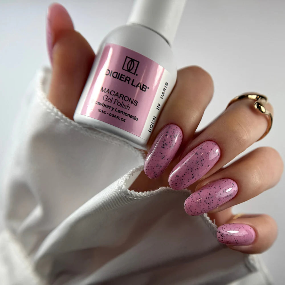 Smalto semipermanente, Macarons, Strawberry Lemonade, HEMA & TPO free, Didier Lab, 10ml