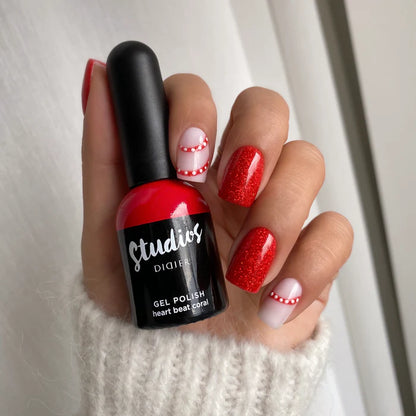 Smalto semipermanente, Studios, TPO & HEMA free, heart beat coral, Didier Lab, 8ml