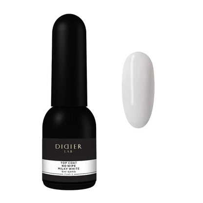 Top coat no wipe, Milky White, HEMA & TPO free, Didier lab, 10ml