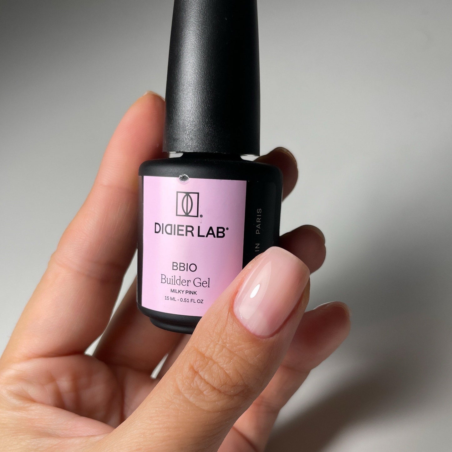 Builder Gel BBIO "Didier Lab", HEMA & TPO free, Milky Pink, 15ml