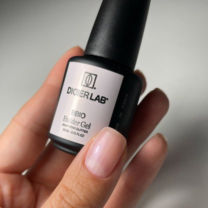 Builder Gel BBIO "Didier Lab" Milky Pink Glitter, 15ml