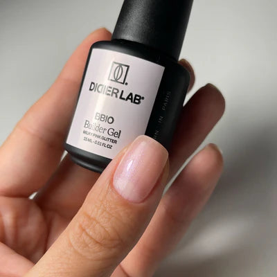 Builder Gel BBIO "Didier Lab" HEMA & TPO free, Pink Mask Glitter, 15ml