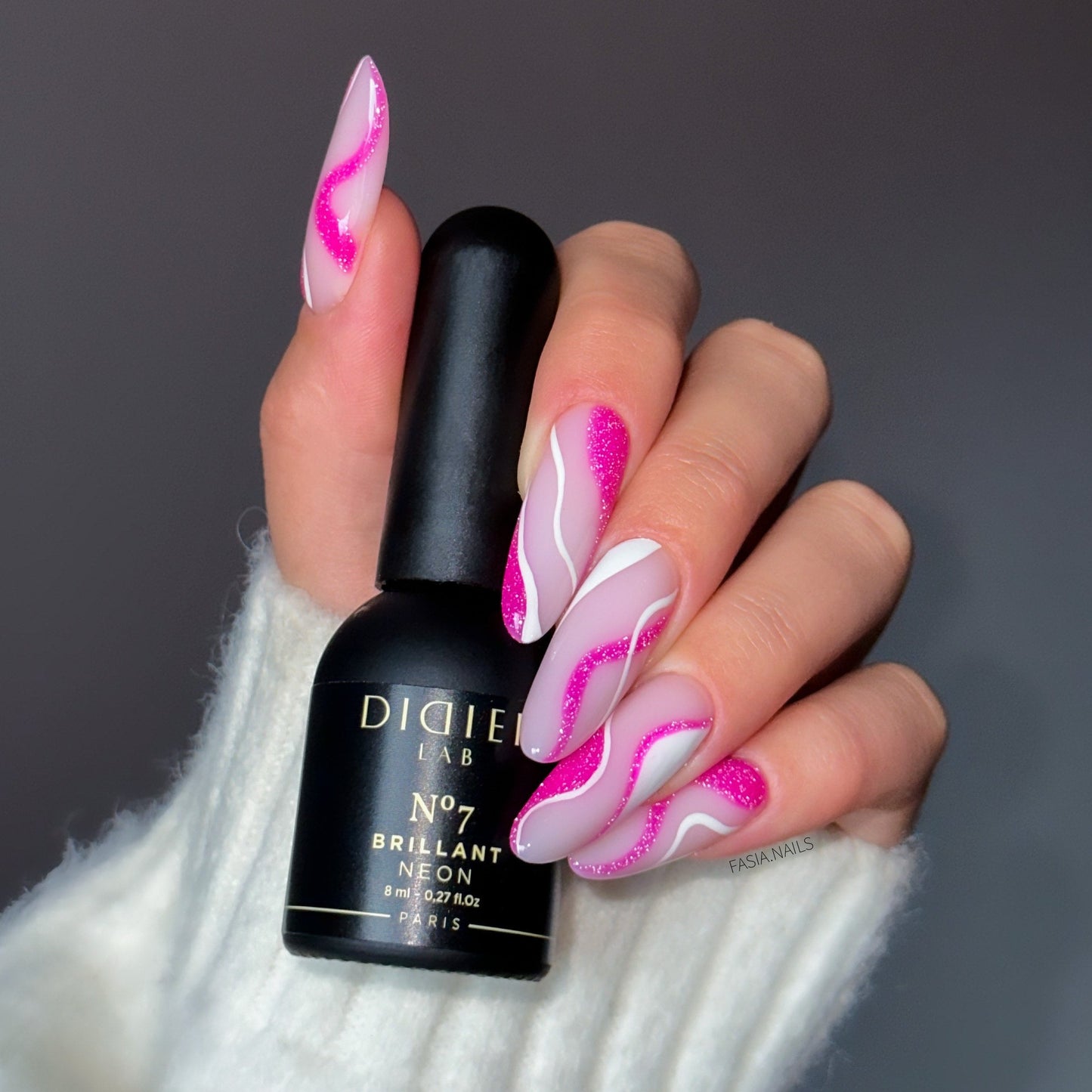 Smalto semipermanente, Brillant NEON, No7, Didier Lab, 8ml