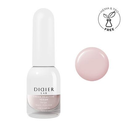 Smalto per unghie, Green reactive, Vegan, beige, Didier Lab, 10ml