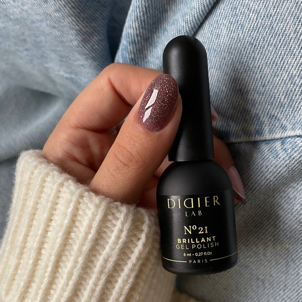 Smalto semipermanente, Brillant, No21, TPO & HEMA free, Didier Lab, 8ml