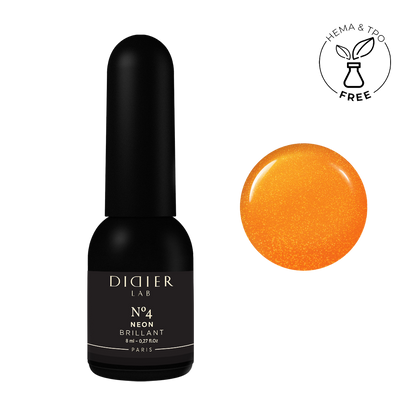Smalto semipermanente, Brillant NEON, No4, Didier Lab, 8ml