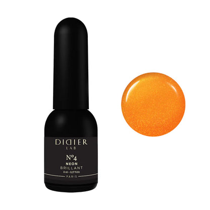 Smalto semipermanente, HEMA &TPO free, Brillant NEON, No4, Didier Lab, 8ml