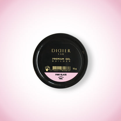 Gel costruttore, Premium, Pink Glass, Didier Lab, 15 g
