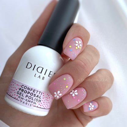 Smalto semipermanente, Confetti, Proposal, TPO & HEMA free, Didier Lab, 10ml