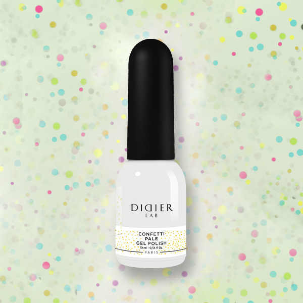 Smalto semipermanente, Confetti, Pale, TPO & HEMA free, Didier Lab, 10ml