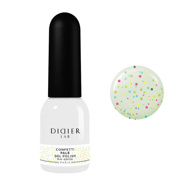 Smalto semipermanente, Confetti, Pale, TPO & HEMA free, Didier Lab, 10ml