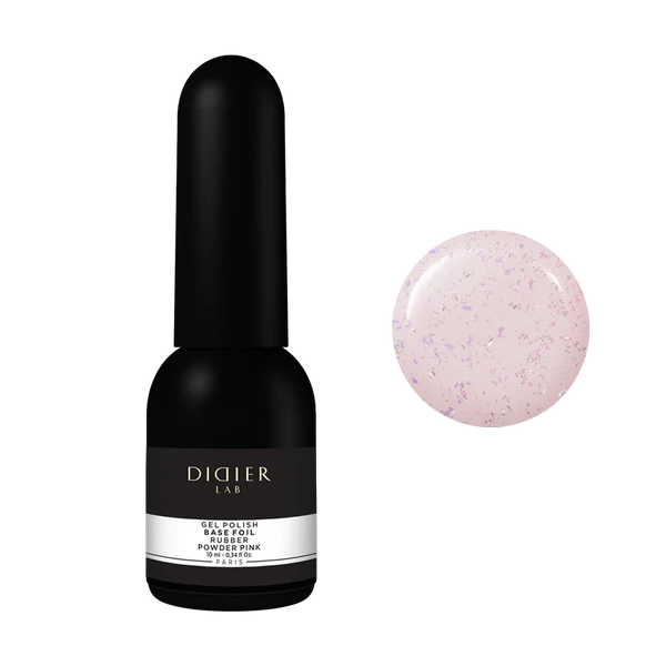 Base semipermanente, TPO free, Rubber foil, powder pink, Didier Lab, 10ml