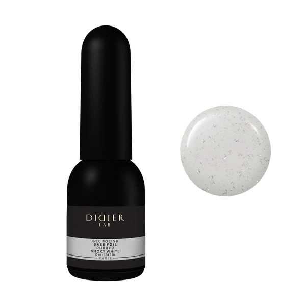 Base semipermanente, TPO free, Rubber foil, smoky white, Didier Lab, 10ml