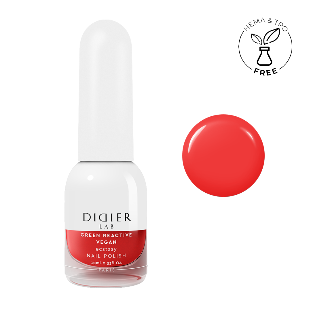 Smalto per unghie, Green reactive, Vegan, ecstasy, Didier Lab, 10ml