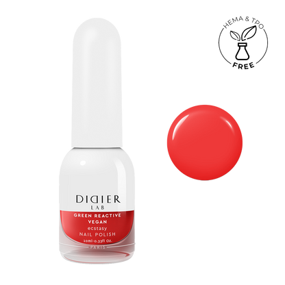 Smalto per unghie, Green reactive, Vegan, ecstasy, Didier Lab, 10ml