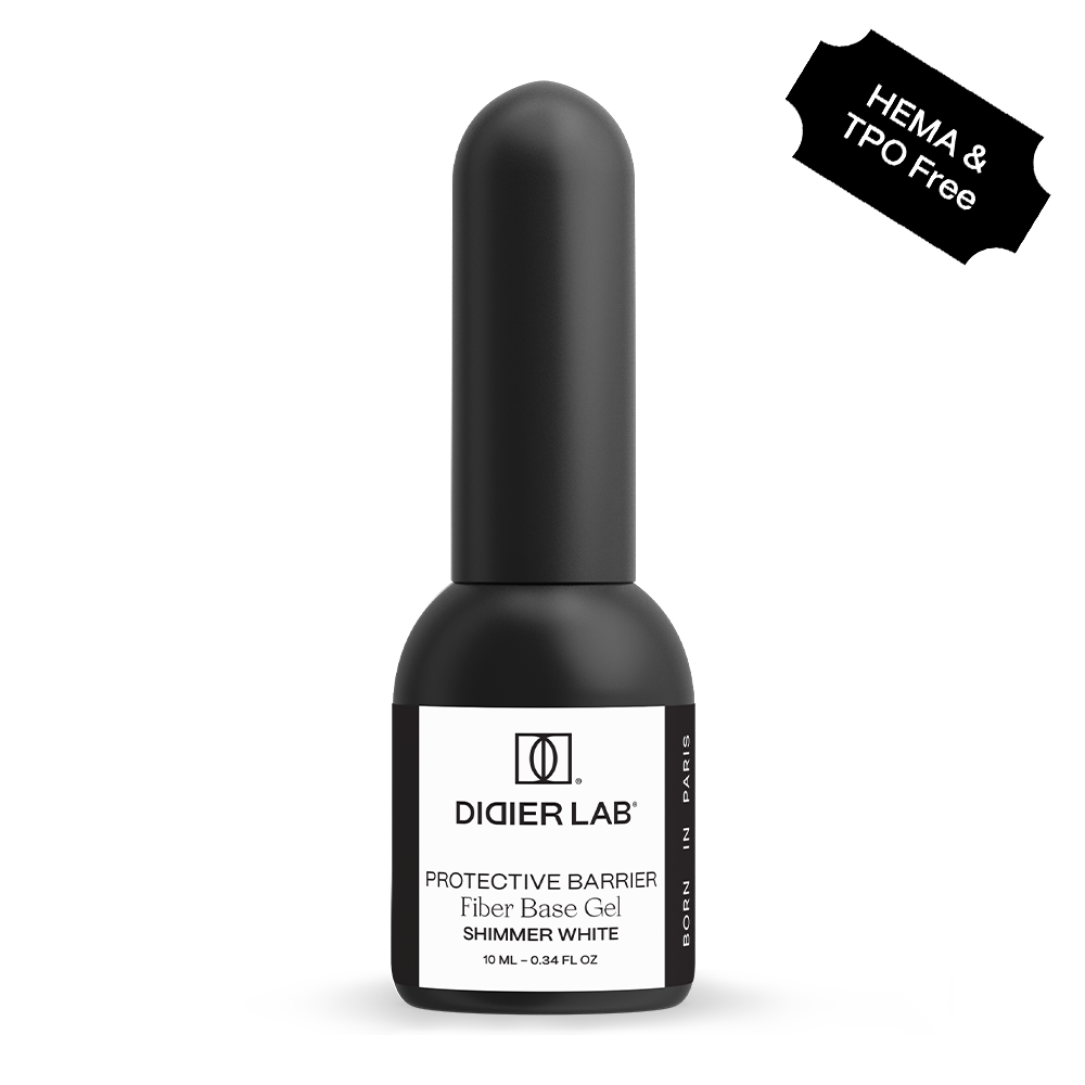 Base semipermanente, Fiber, Shimmer White, HEMA & TPO free, Didier Lab, 10ml