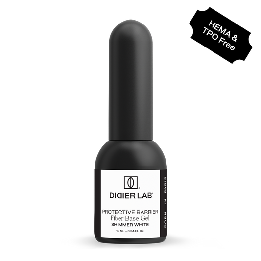 Base semipermanente, Fiber, Shimmer White, HEMA & TPO free, Didier Lab, 10ml