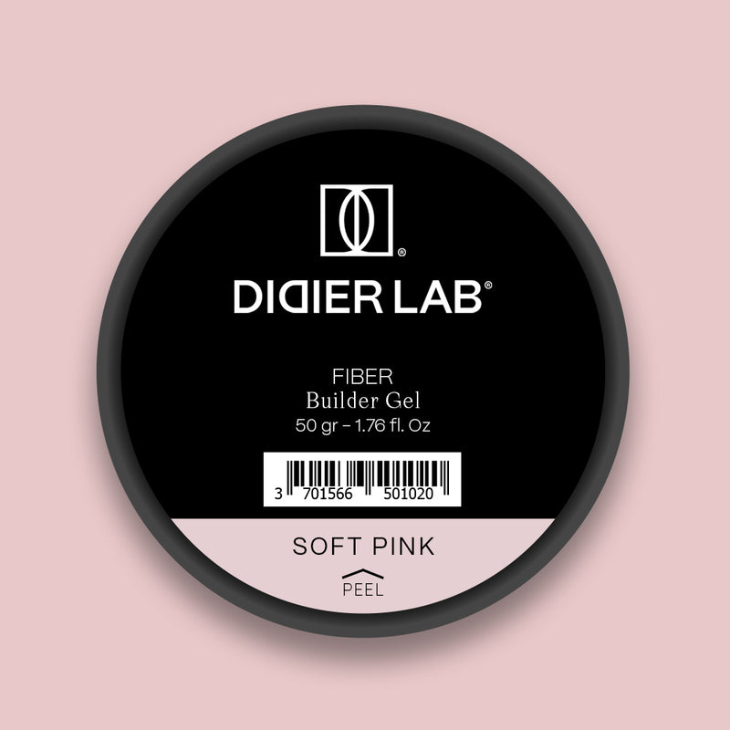 Fiber builder gel "Didier Lab", Soft Pink, 50gr