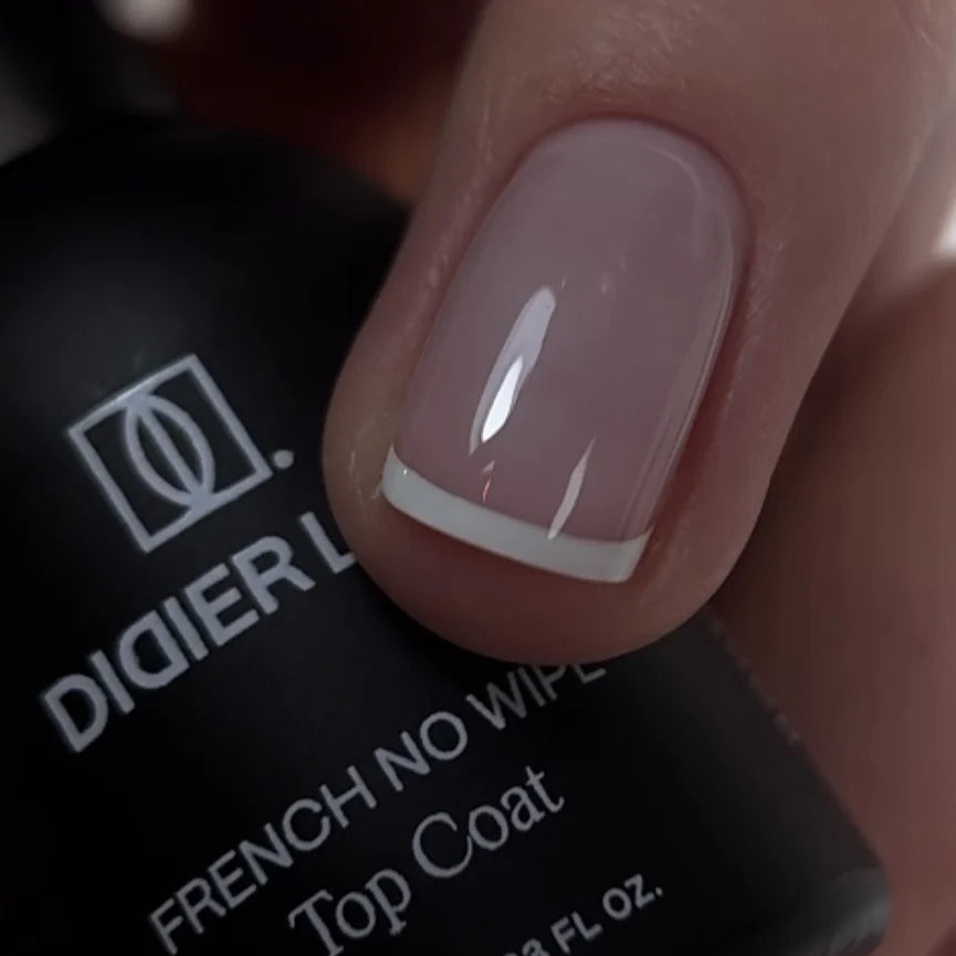 Top coat semipermanente, French, No Wipe, HEMA & TPO free, Didier Lab, 10ml