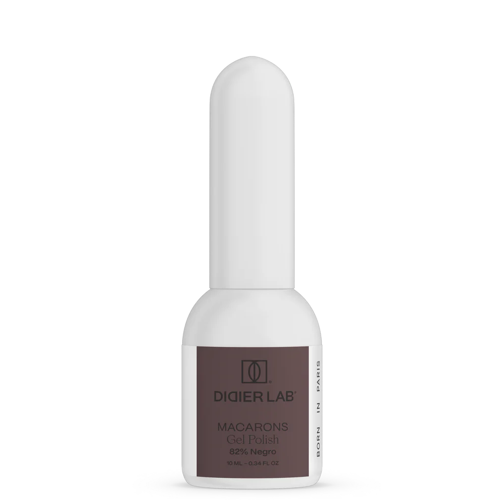 Smalto semipermanente, Macarons, 82% Negro, TPO & HEMA free, Didier Lab, 10ml