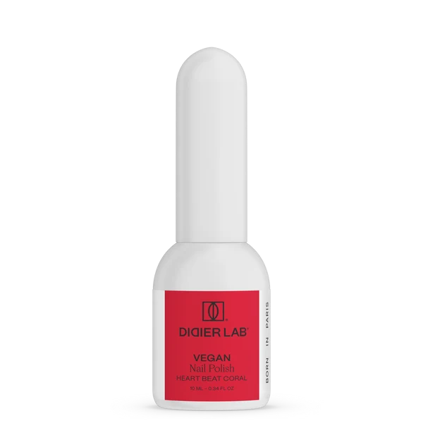 Smalto per unghie, HEMA & TPO free, Green reactive, Vegan, heart beat coral, Didier Lab, 10ml