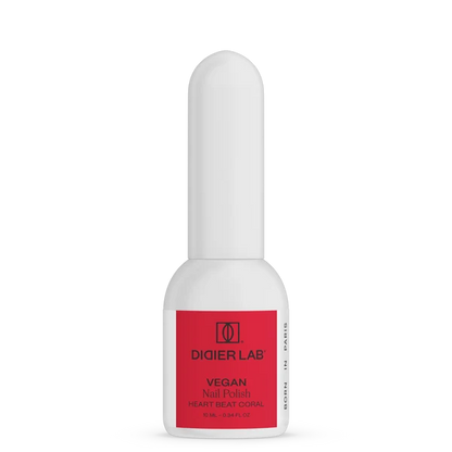 Smalto per unghie, HEMA & TPO free, Green reactive, Vegan, heart beat coral, Didier Lab, 10ml
