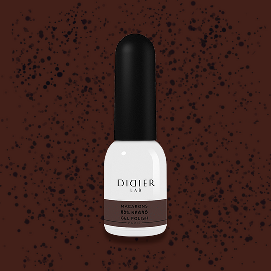 Smalto semipermanente, Macarons, 82% Negro, Didier Lab, 10ml