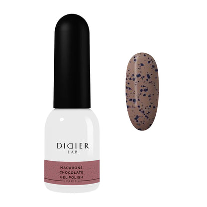 Smalto semipermanente, Macarons, Chocolate, TPO & HEMA free, Didier Lab, 10ml