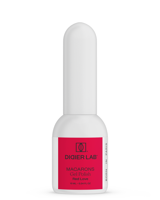 Smalto semipermanente, Macarons, Red Love, HEMA & TPO free, Didier Lab, 10ml