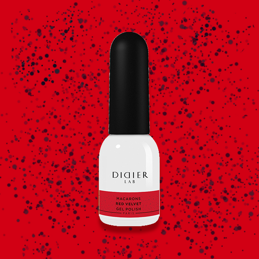 Smalto semipermanente, Macarons, Red Velvet, Didier Lab, 10ml