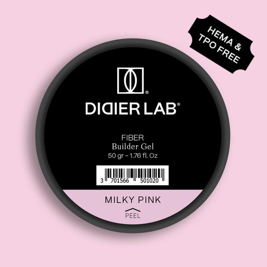 Fiber builder gel "Didier Lab", Milky Pink, 50gr