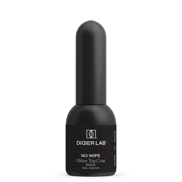 Top Coat Glitter, Gold, TPO & HEMA free, Didier Lab, 10 ml