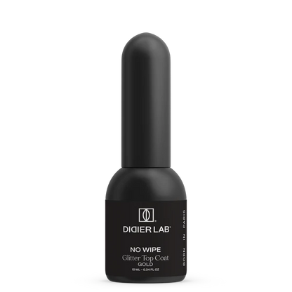 Top Coat Glitter, Gold, TPO & HEMA free, Didier Lab, 10 ml